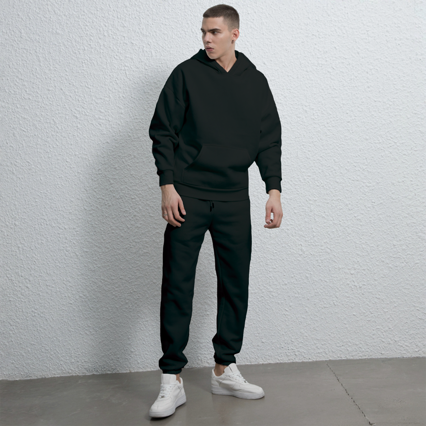 Plain Hoodie & trouser Set For Men