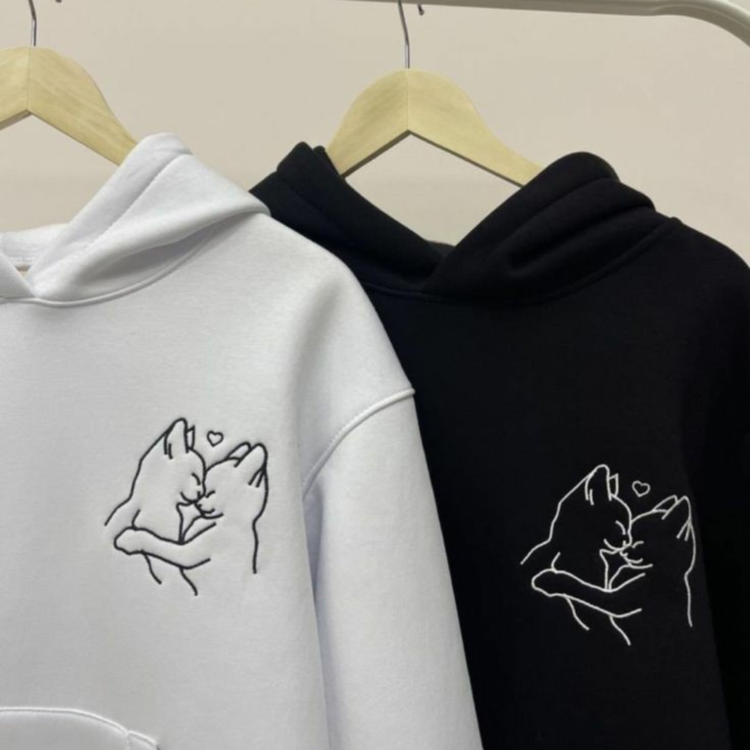 The Love Art Couple Hoodies