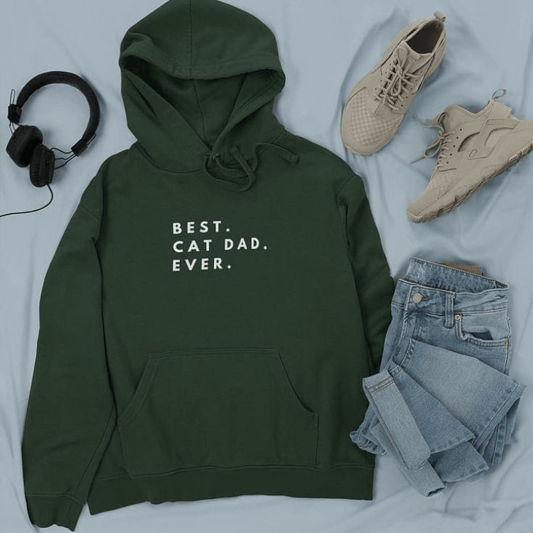 Best Cat Dad Ever Hoodie - Top Hoodies