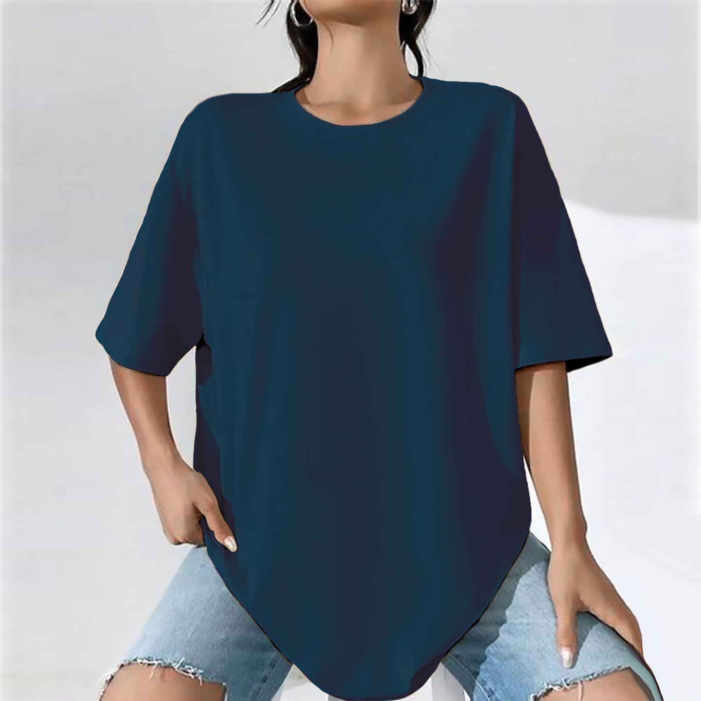 Plain Oversize T-Shirt For Women