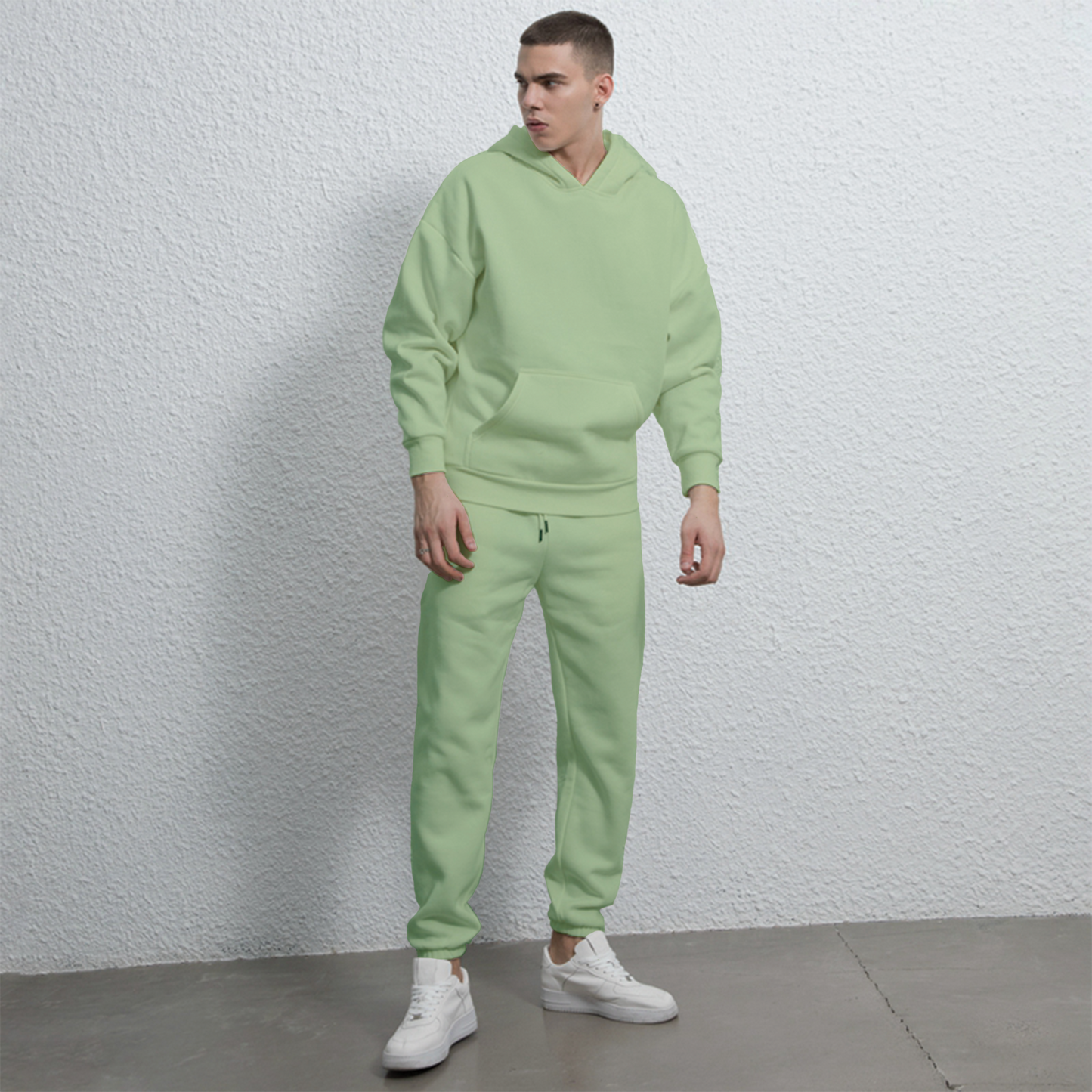 Plain Hoodie & trouser Set For Men