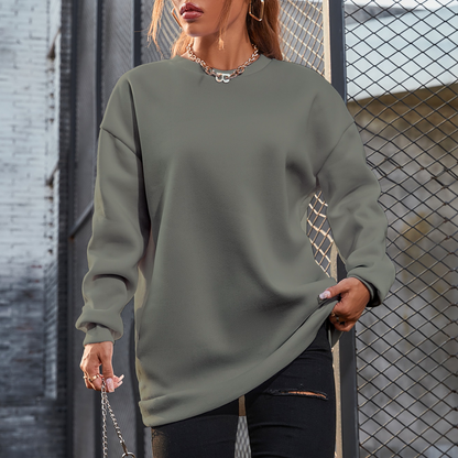 Women's Plain Oversize Sweatshirt