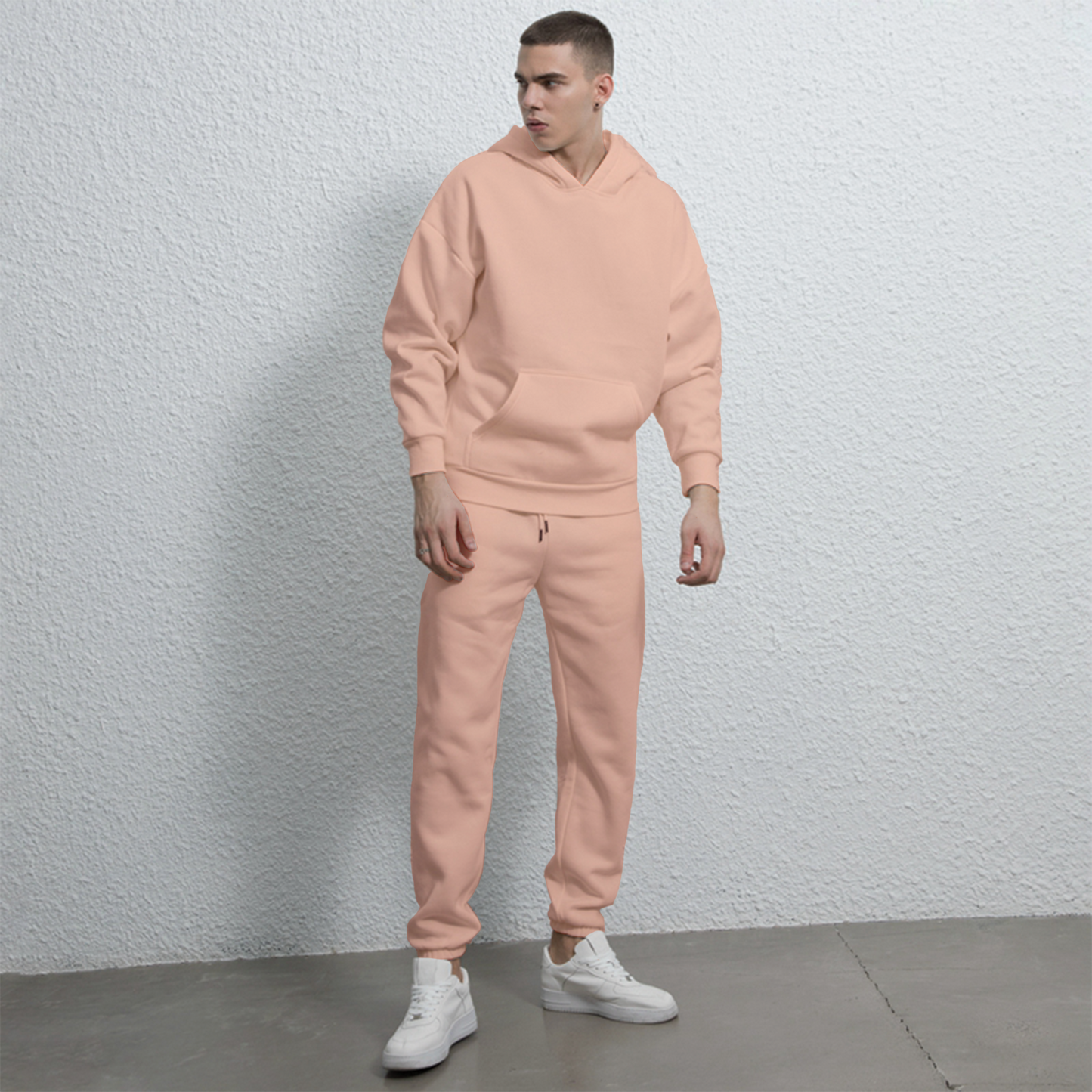 Plain Hoodie & trouser Set For Men