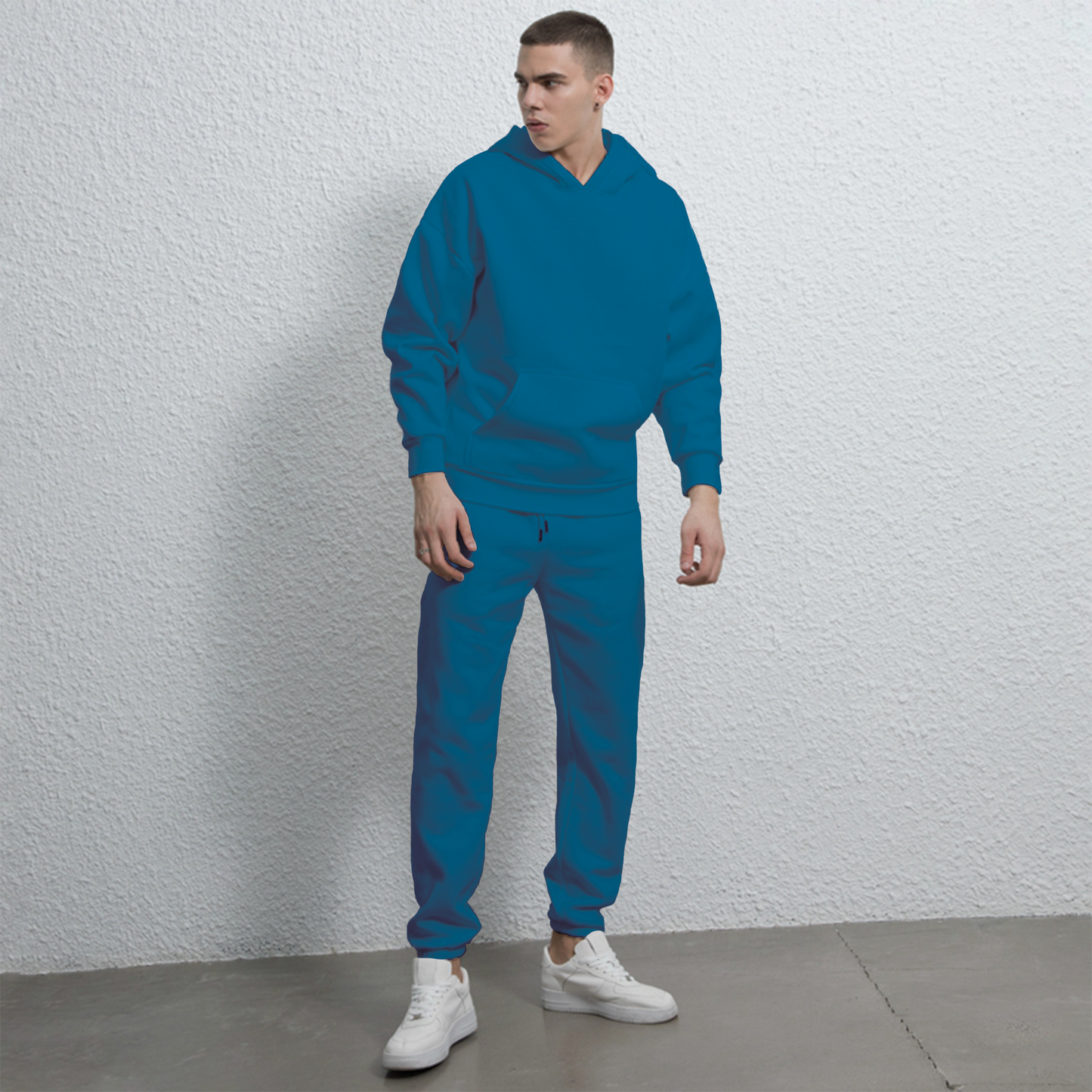 Plain Hoodie & trouser Set For Men