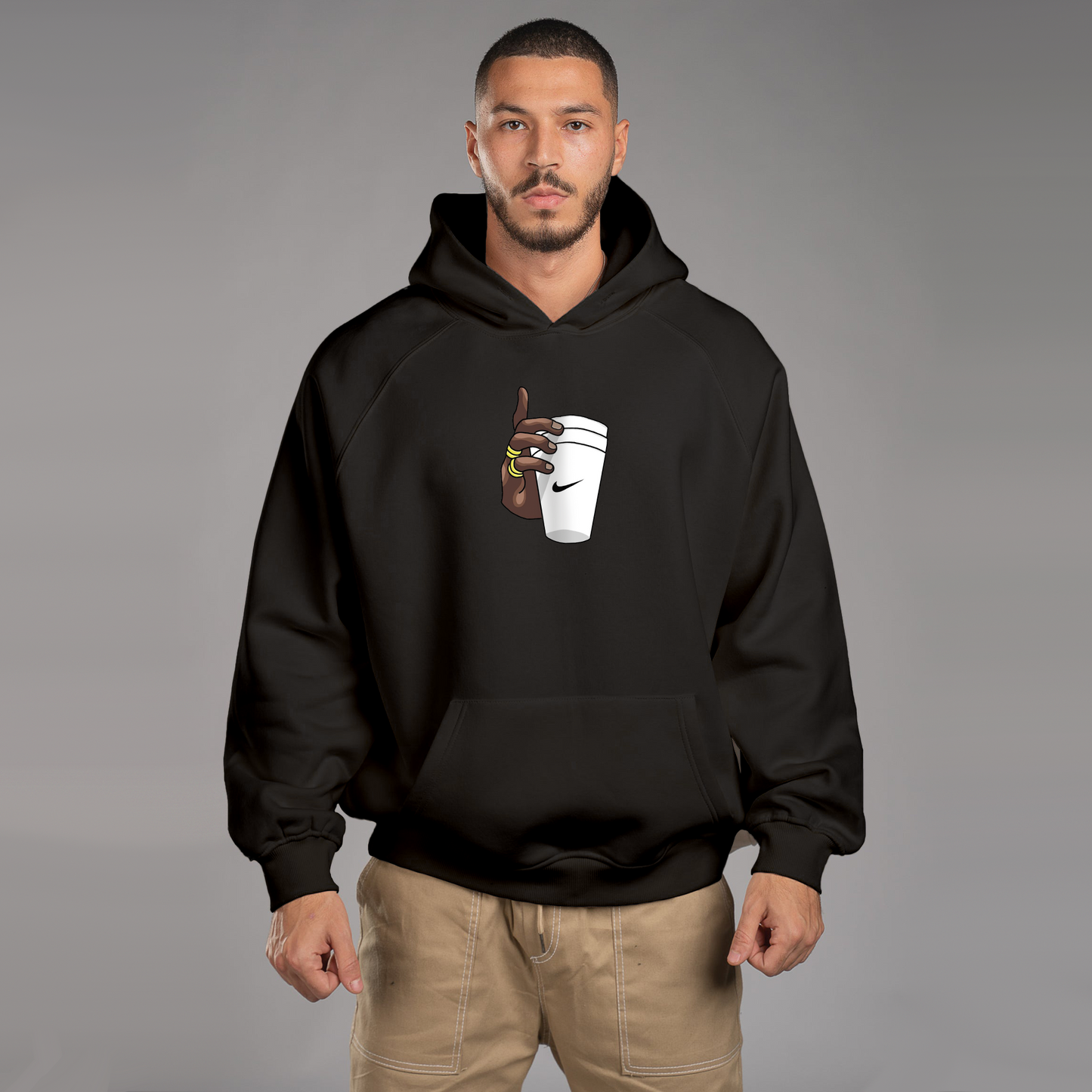 Glass In Hand Hoodie For Men
