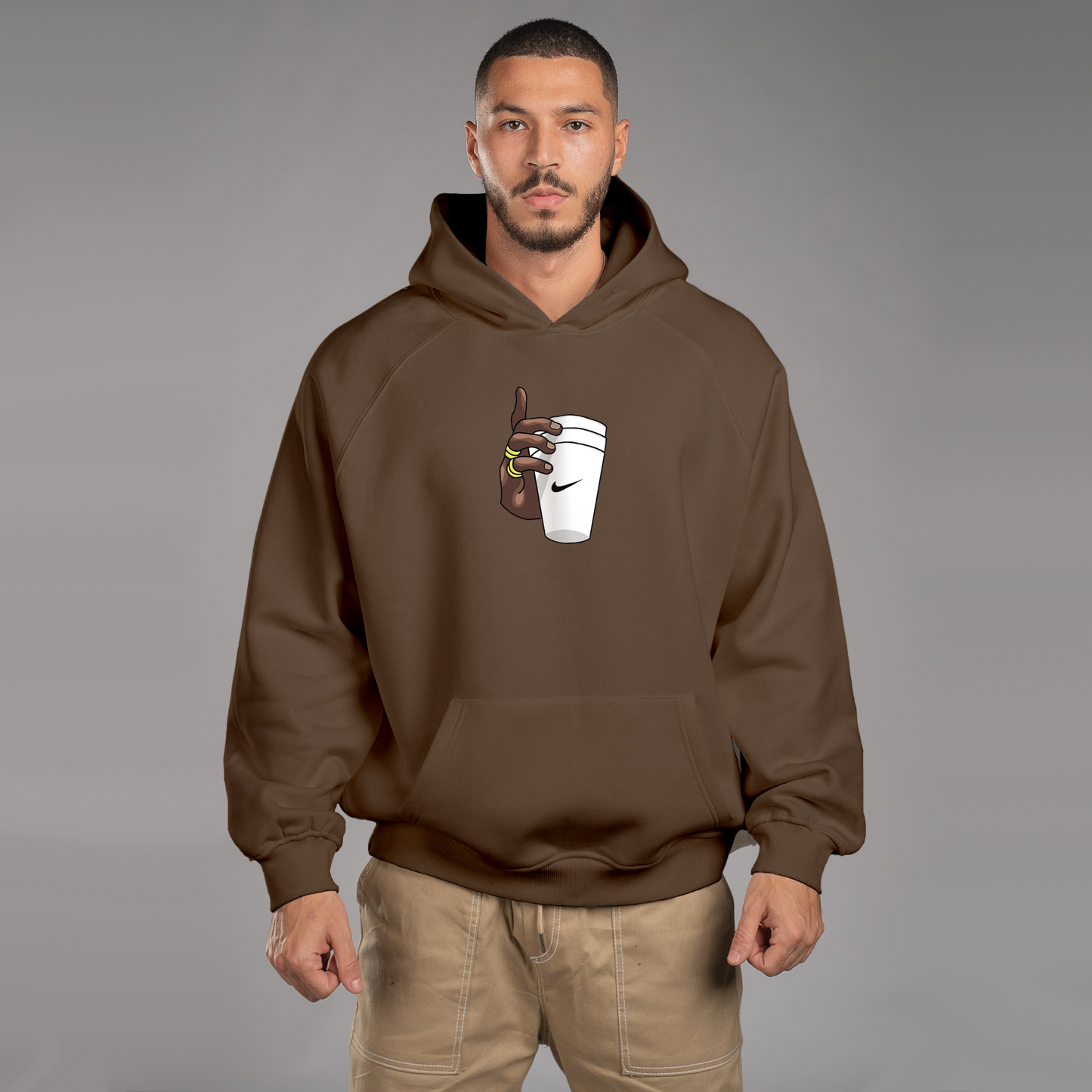 Glass In Hand Hoodie For Men