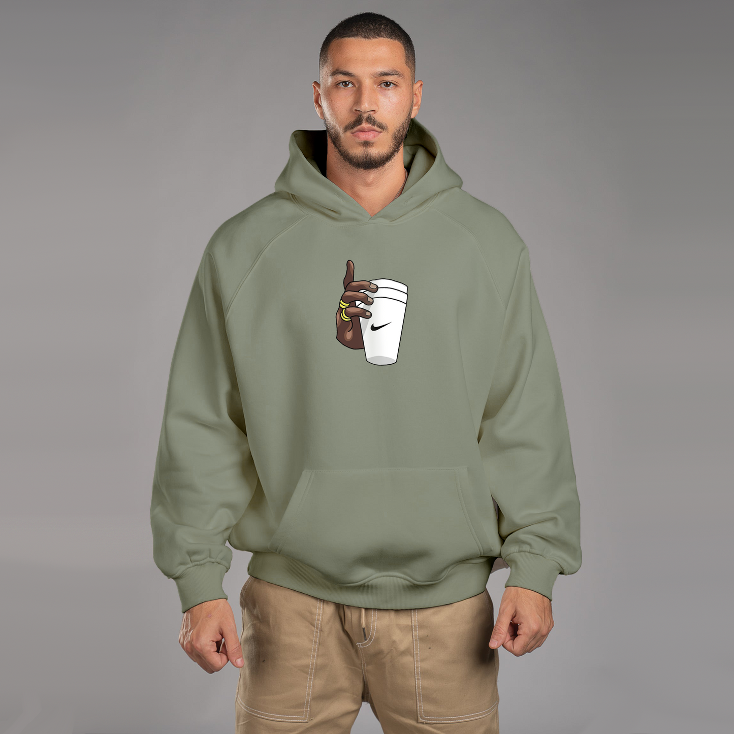 Glass In Hand Hoodie For Men