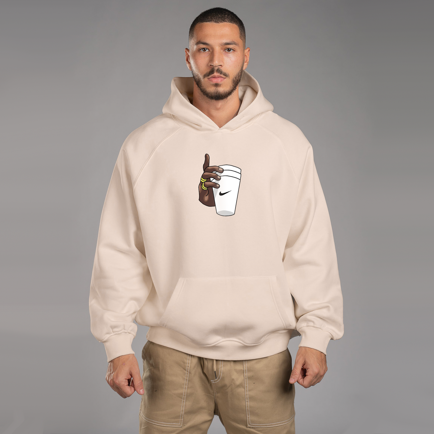 Glass In Hand Hoodie For Men