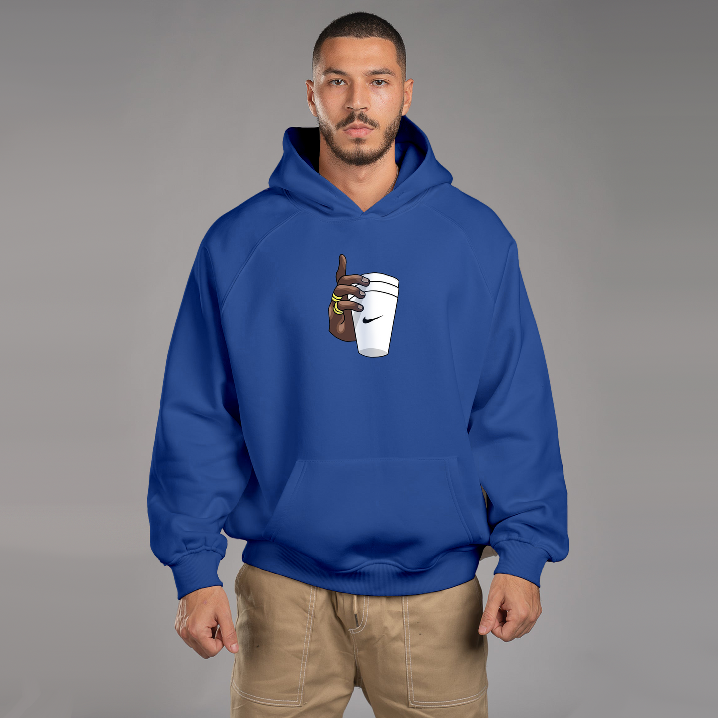 Glass In Hand Hoodie For Men