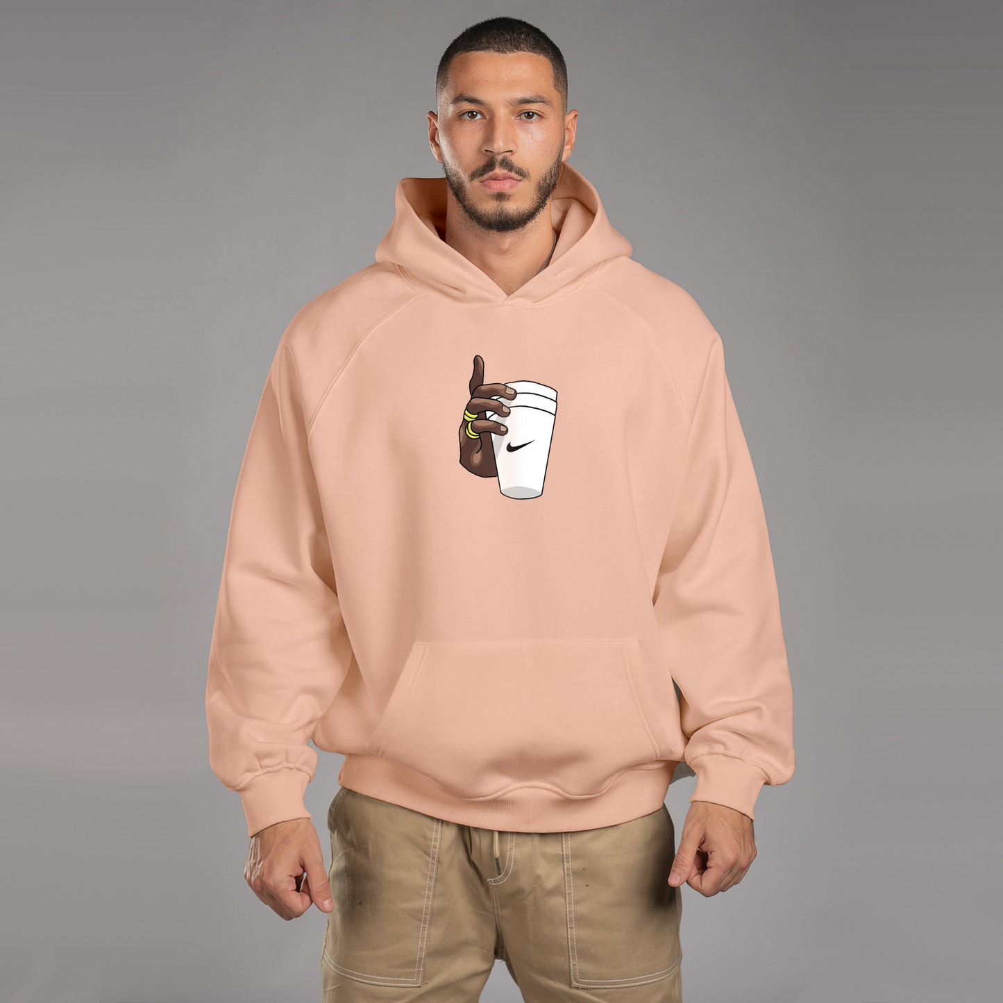 Glass In Hand Hoodie For Men