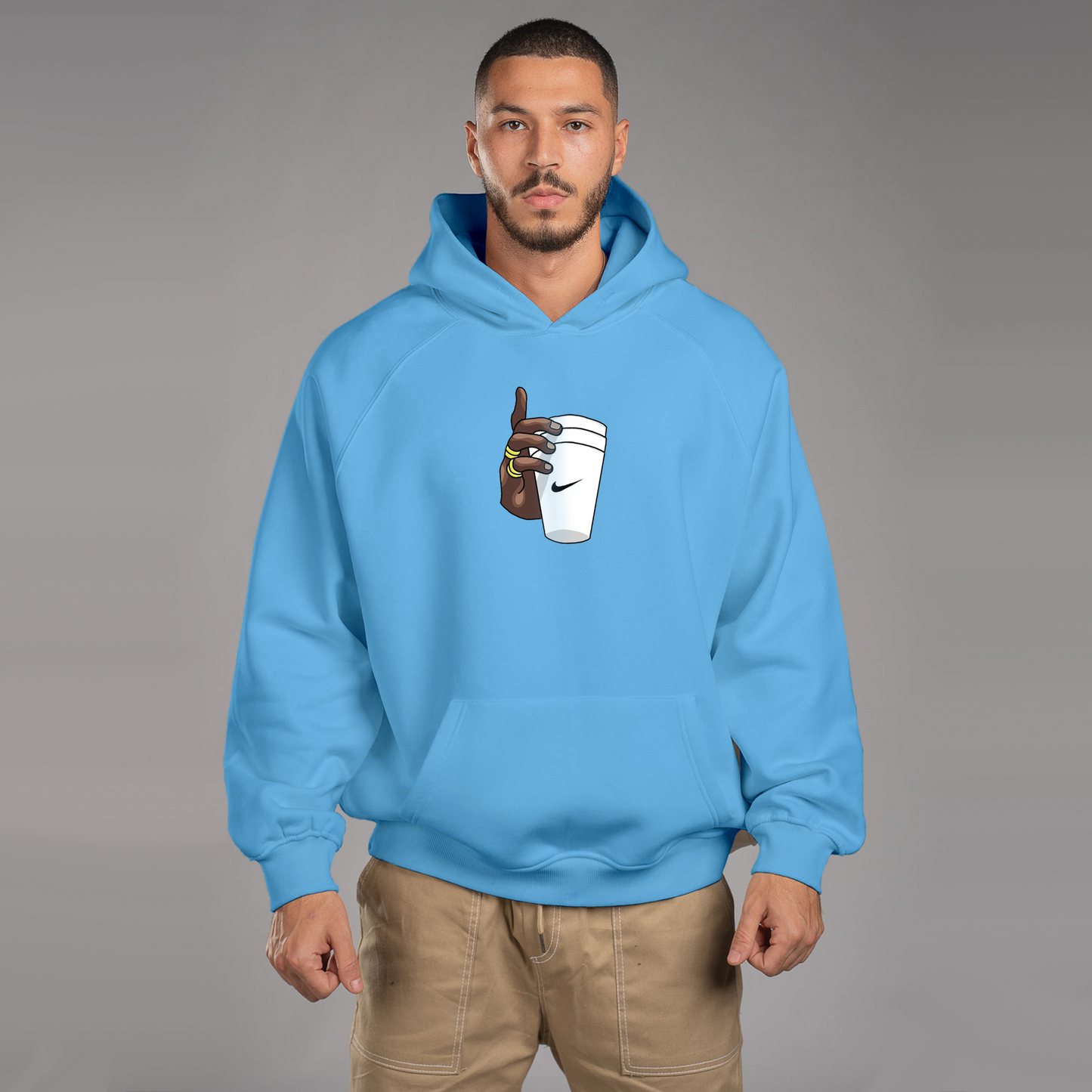 Glass In Hand Hoodie For Men
