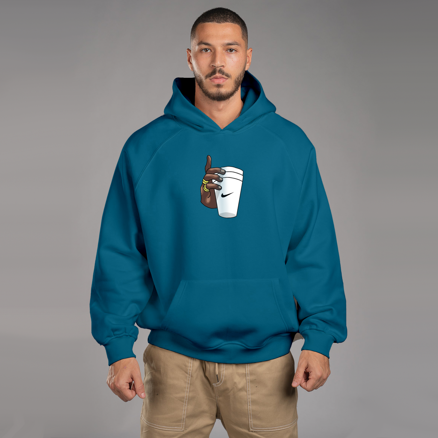 Glass In Hand Hoodie For Men