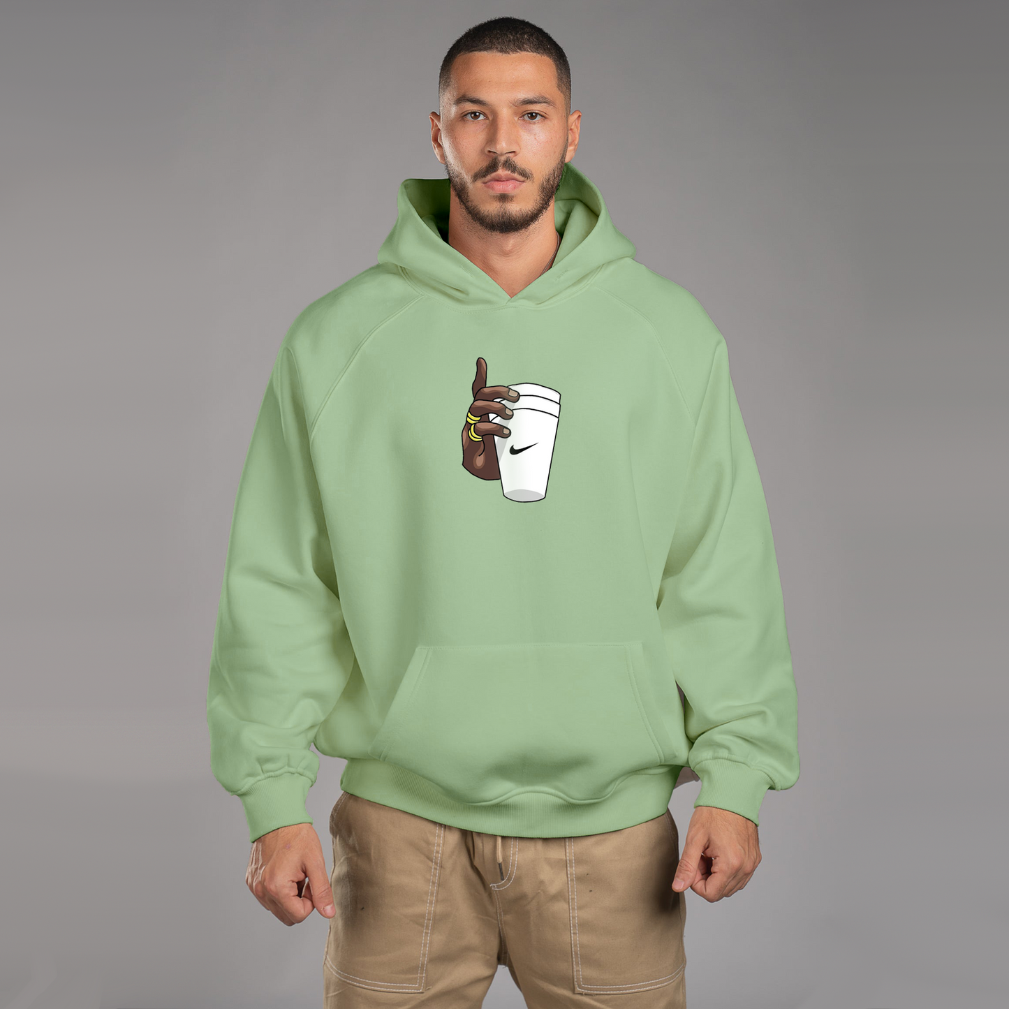 Glass In Hand Hoodie For Men