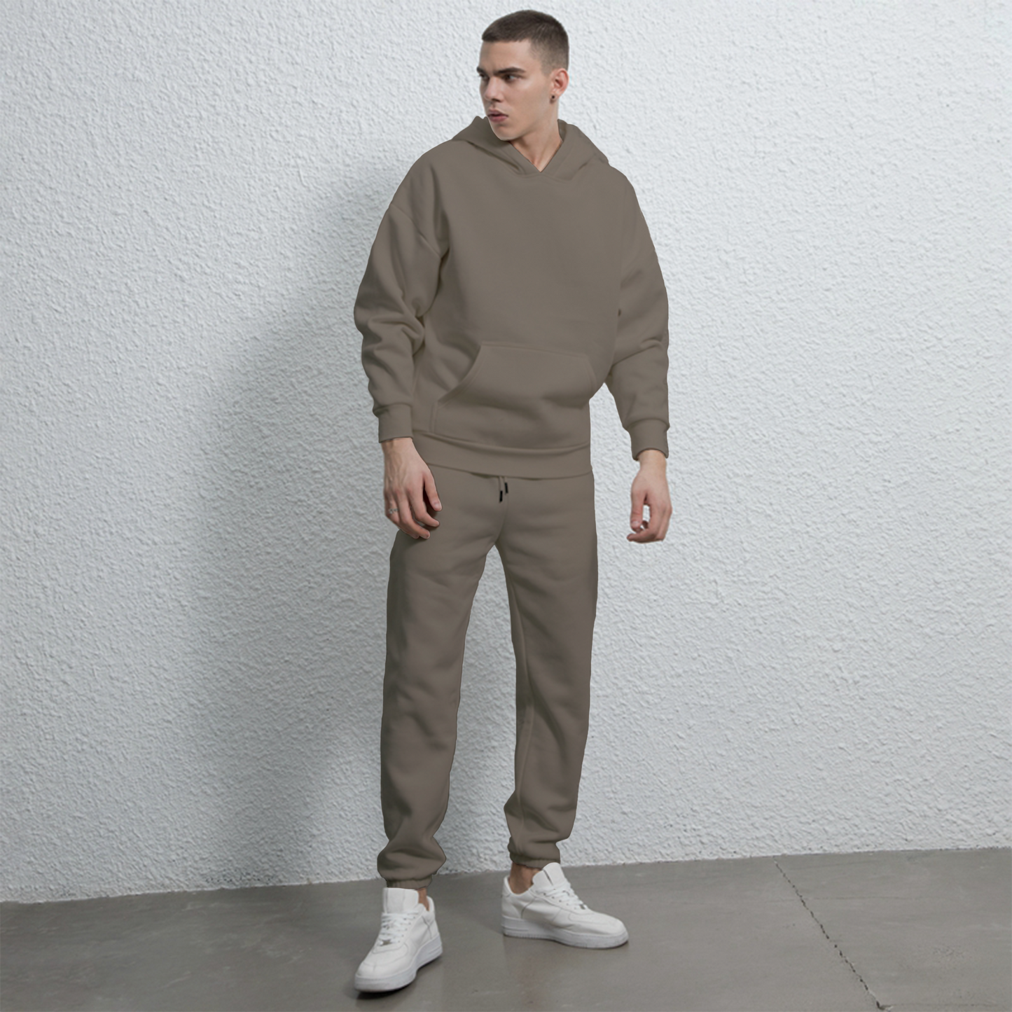 Plain Hoodie & trouser Set For Men