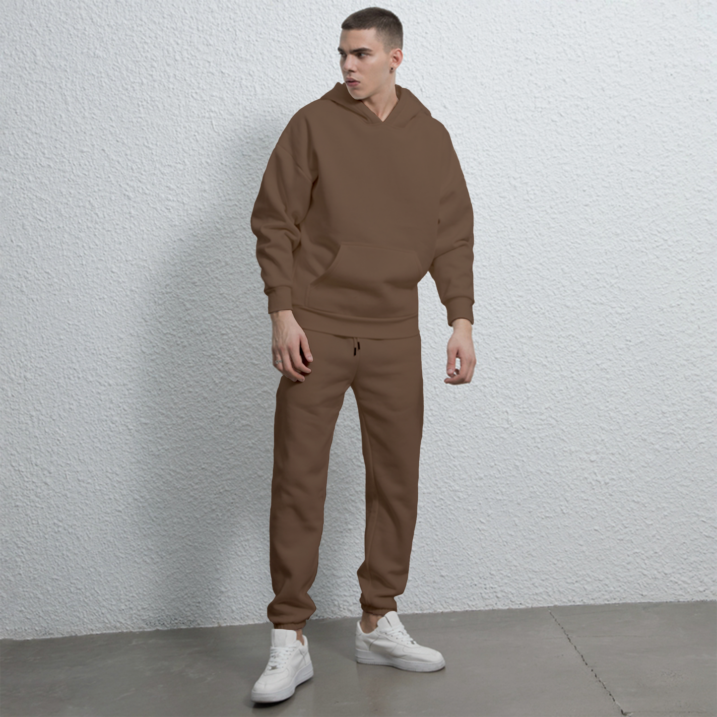 Plain Hoodie & trouser Set For Men