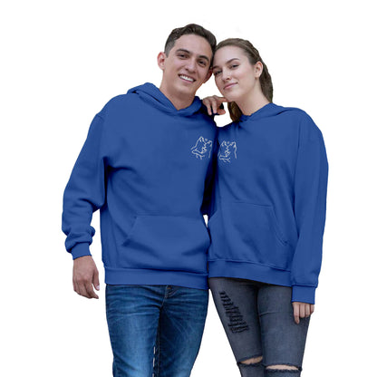 Love Sketch Hoodies For Couples
