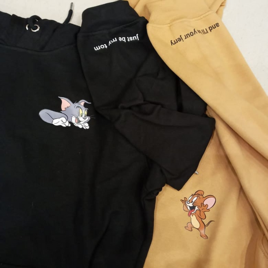 Tom & Jerry Couple Hoodies Top Hoodies