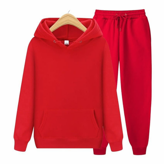 Red Hoodie & Sweatpants Set (unisex)