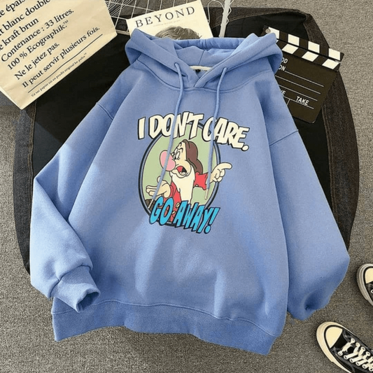 I Don't Care, Go Away Hoodie - Top Hoodies