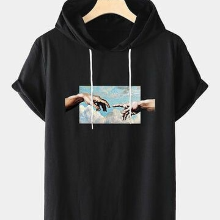Oversized Sleeveless WIth Hands Hoodies - Top Hoodies