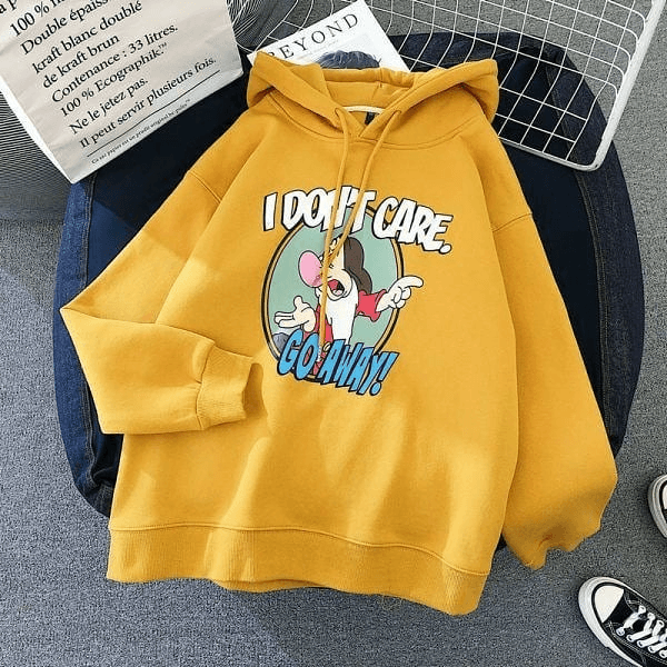 I Don't Care, Go Away Hoodie - Top Hoodies